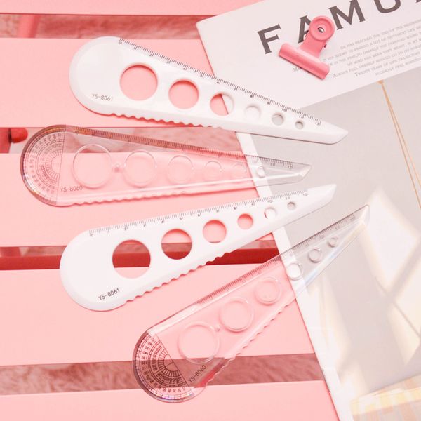 

plastic creative gat transparent former army multifunctional geometric marking meten tool student kawaii letter paper