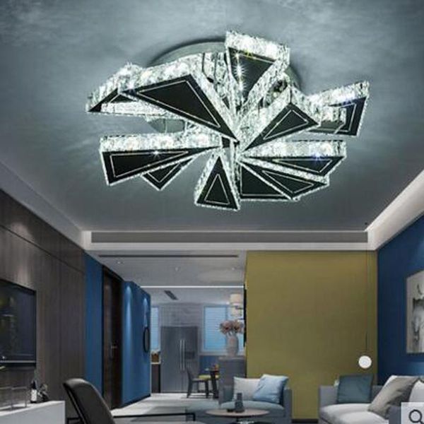 

ceiling lights simple modern living room lamp atmosphere home crystal creative led warm bedroom lamps