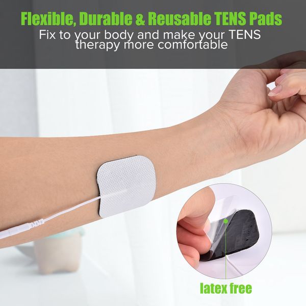 

8/4pcs tens ems muscle stimulator electrode pads nerve muscle for 3.5/2mm connect ems physiotherapy digital massager tools patch