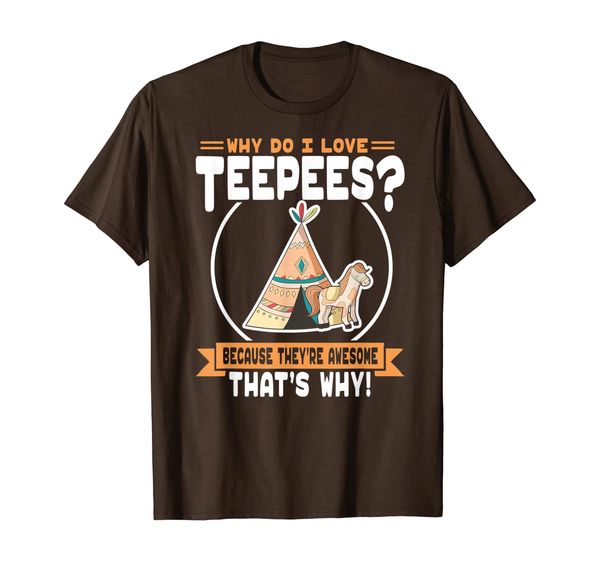 

why do i love teepees - cute teepee lover t-shirt, White;black