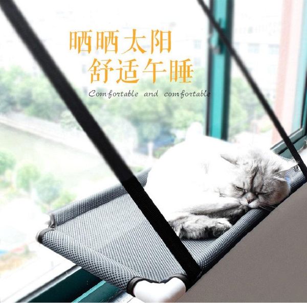 

comfortable cat hammock bed cute cat hanging beds bearing pet sunny window mount pet seat
