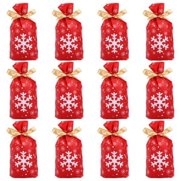 

christmas decorations 50pcs packing bag xmas drawstring gift storage pouch