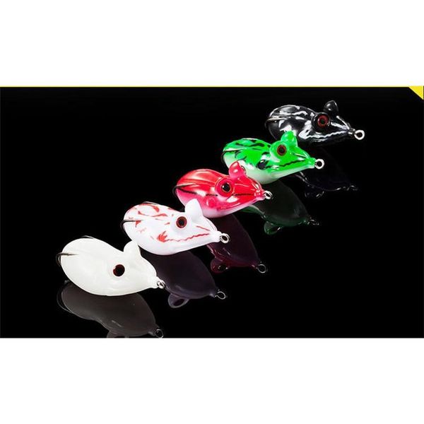 

3d big eyes soft rubber frog snakehead fishing lures 4.5cm 14g floating swimming popper strong temptation bait siwa4 6dr1f
