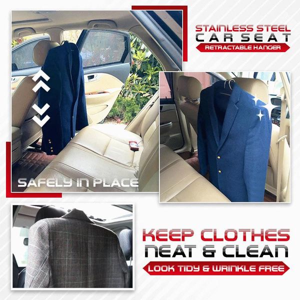 

hook hanger car seat coat clothes holder organizer mounts foldable and retractable sub sale