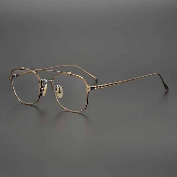 

fashion sunglasses frames japan brand vintage pure titanium eyeglasses frame men prescription optical glasses women myopia luxury ultralight, Black