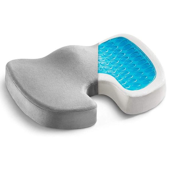 

cushion/decorative pillow car seat cushion summer memory foam coccyx for tailbone office chair sciatica back pain relief non-slip orthopedic