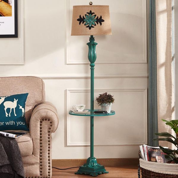 

american floor lamp style retro bedroom bedside table lamp with desk coffee table storage tray floor living room european