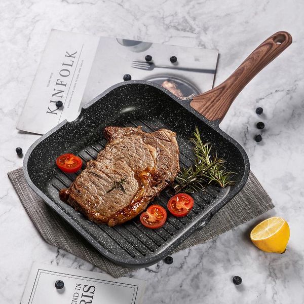 

pans steak frying pan household maifan stone nonstick fried egg pancake induction cooker gas stove applicable deepen cooking pots
