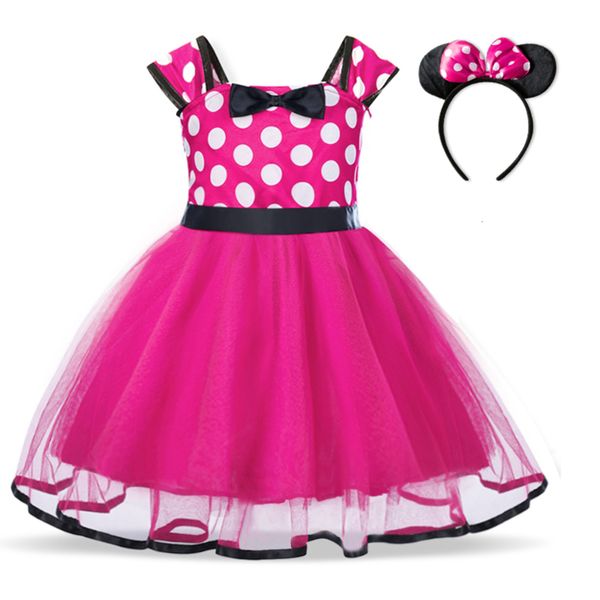 

baby birthday christmas new year mouse 2-piece dress party cosplay pea vestido, Red;yellow