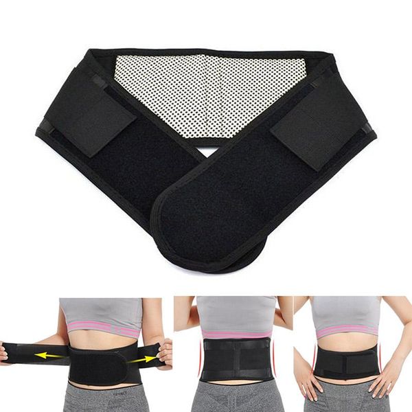 

self-heating relieves back pain belt four seasons universal with magnet stone smr88 waist support, Black;gray