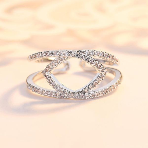 

wedding rings brand jewelry cute opening creative female ring for women couple, Slivery;golden