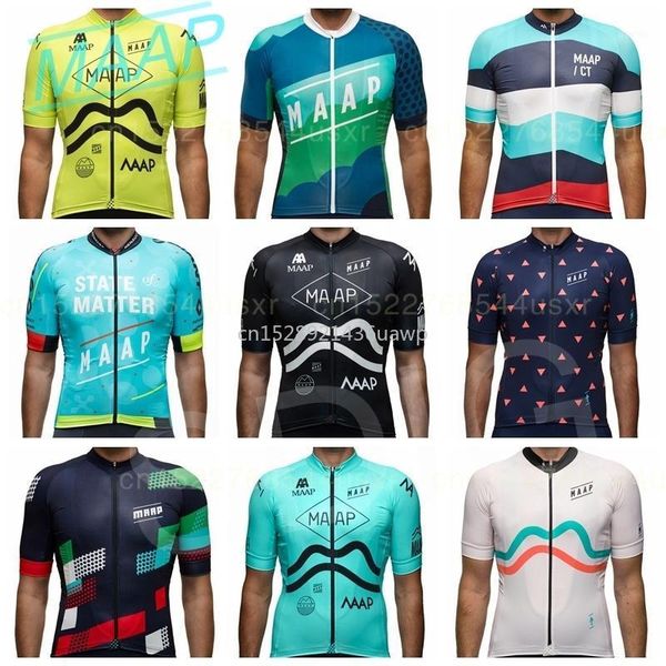 

2020 team ma maap state of matter race cycling jersey men ct short sleeve cycle wear mtb nostalgic bike shirt ropa de ciclismo1, Black;red