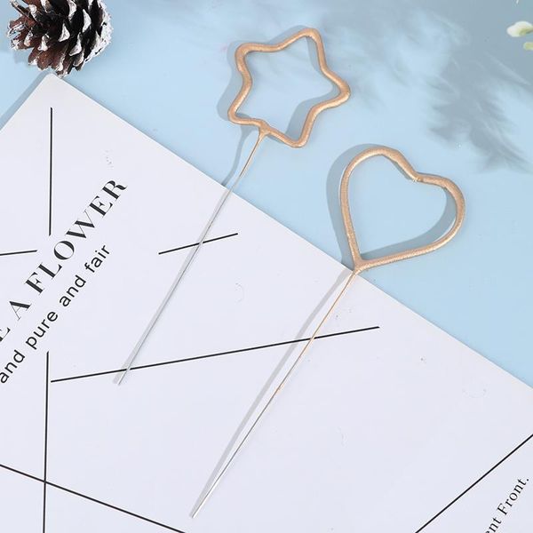 

romantic star love shape wedding birthday party candle cake er decoration supplies candles gold stars decorations new gift