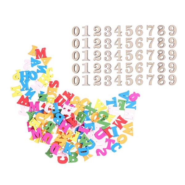 

fridge magnets 2 bags wooden letters numbers sign table home decor