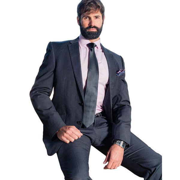 

2021 standard two piece mens suit damier check new fashion handsome customized groom suit wedding suits for men slim fit groom, Black;gray