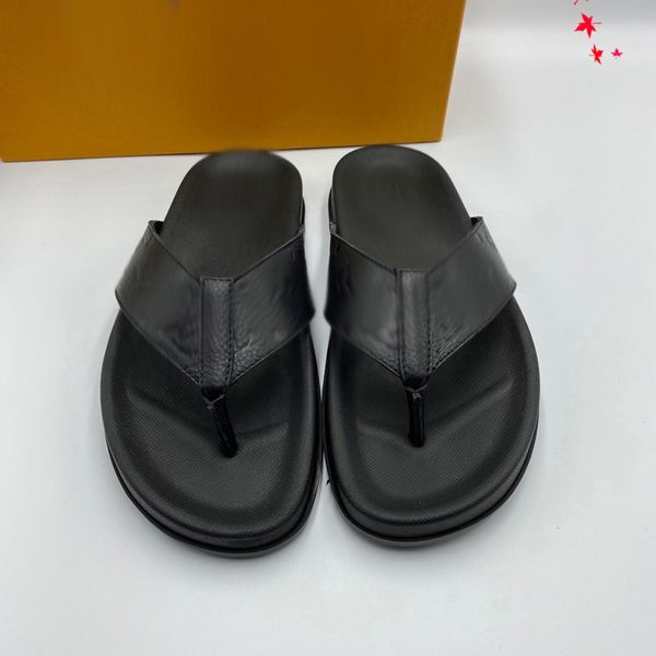

2021 designer luxurys slippers men sandals fashion beach shoes flip flops flat non-slip classical hole slipper with box size 39-45 -g91, Black