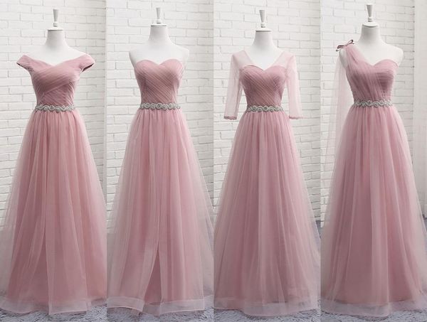 

party dresses dust pink beads evening dress female 2021 lace up belt prom occasion wedding formal women, White;black