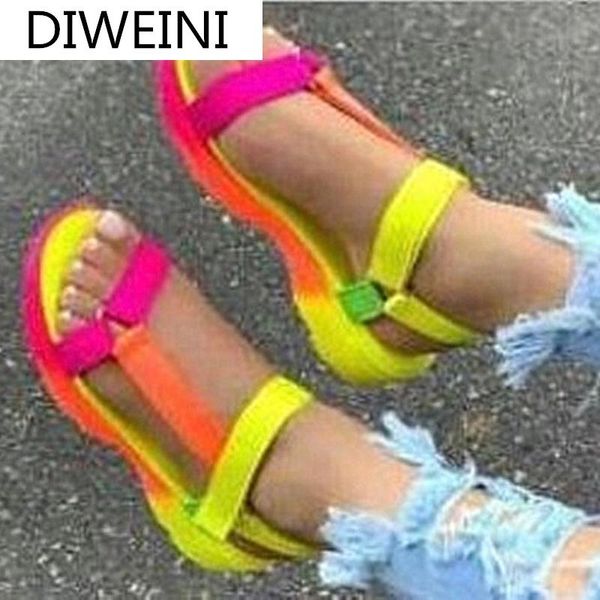 

2021 new women sandals summer shoes woman peep-toe comfortable sandals slip-on flat casual shoes female sandalias zapatos mujer, Black