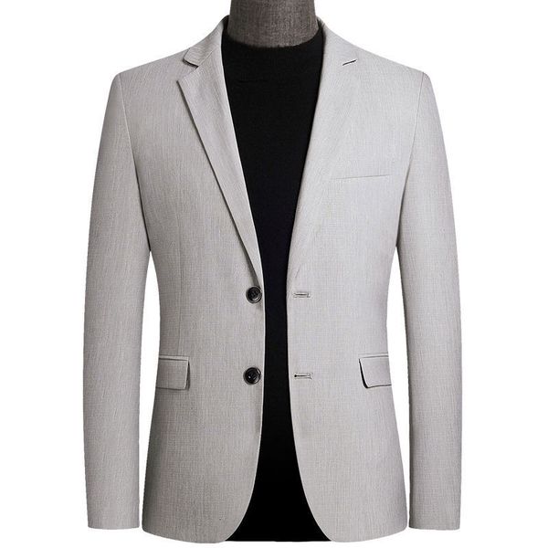 

2021 new spring autumn blazer fashion slim jacket men business casual clothing men's suit male size m-4xl m827, White;black