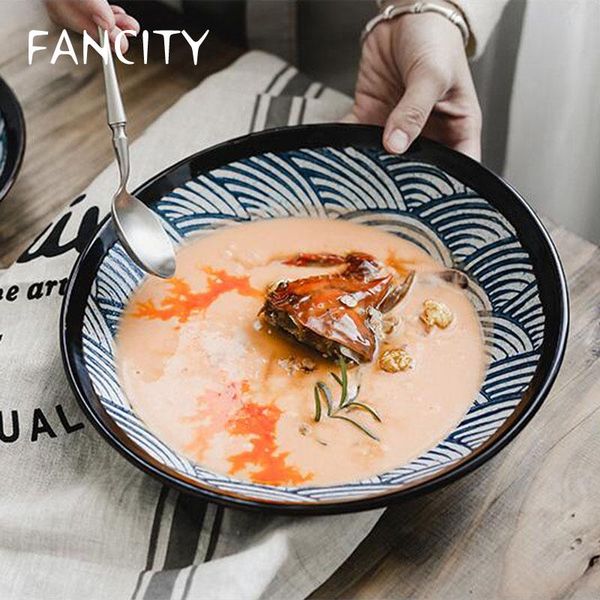 

bowls fancity japanese ceramic rice plate antique vegetable household tableware fruit irregular breakfast sha