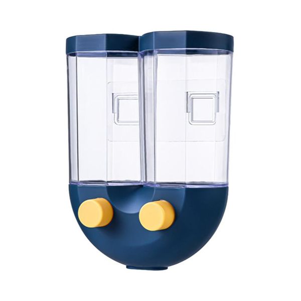

storage bottles & jars 2 in1 dry food dispenser pasta container large capacity kitchen rice cereal home beans nuts wall mounted