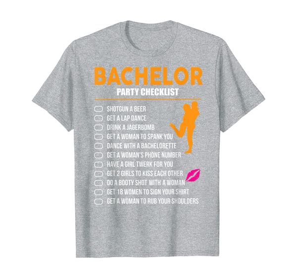 

mens getting married shirt - bachelor party checklist t-shirt, White;black