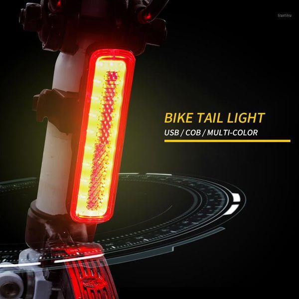 Luci per bici Led USB ricaricabile Luce posteriore Lampada da ciclismo per bicicletta Strada MTB Fanale posteriore Sport Corsa Latern1