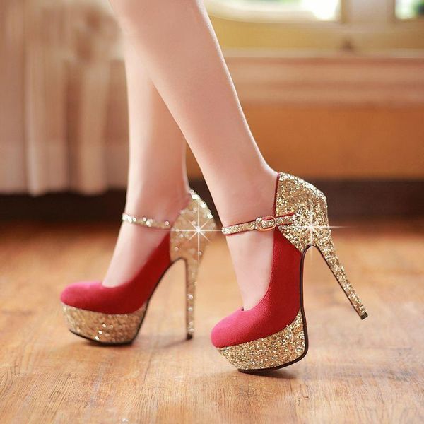 

dress shoes beautiful women's high heels, Black