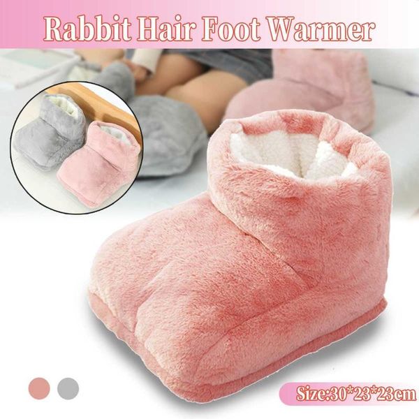 

carpets washab electric warm pad foot warmer heating feet shoe slippers wool quick heat mat usb charging heated home winter
