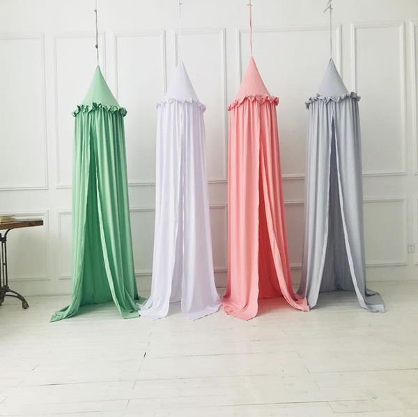 

mosquito net pattern tencel cotton lace-up baby nets, children's tents, beds, curtains, rooms decorated in four colors