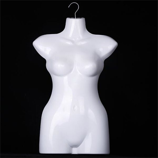 10 pc / lote 69cm roupa jóias stand mulher manequim corpo adereços feminino meia comprimento crianças plástico peito modelo de exposição pendurado D524