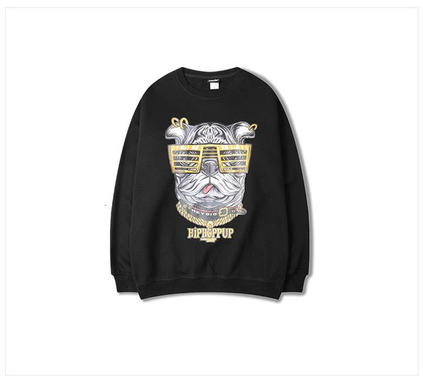 

2021 new spring autumn animal cartoons jersey printing hip hop mode men and women of alan walker shirt 61m8, Black