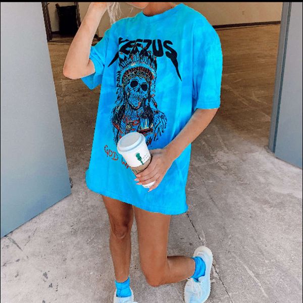 

women's t shirt round neck short sleeve graphic printed loose, White