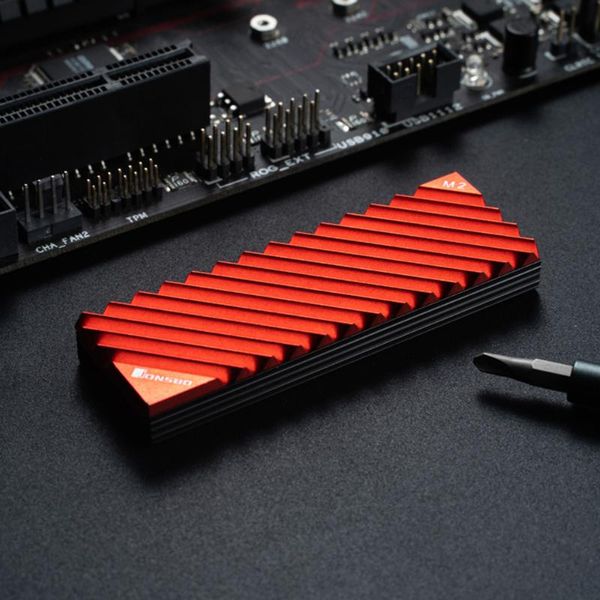 

ssd nvme heat sink heatsink aluminum alloy heat dissipation fin sink with thermal pad for deskpc chassis thermal