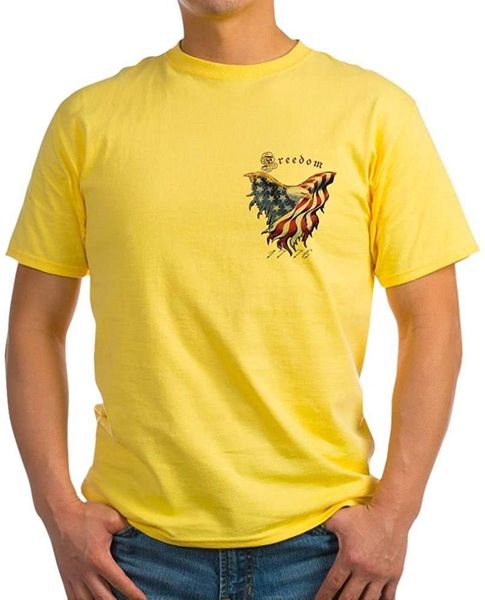 

men's t-shirts american om, 1776 t-shirt cotton, White;black