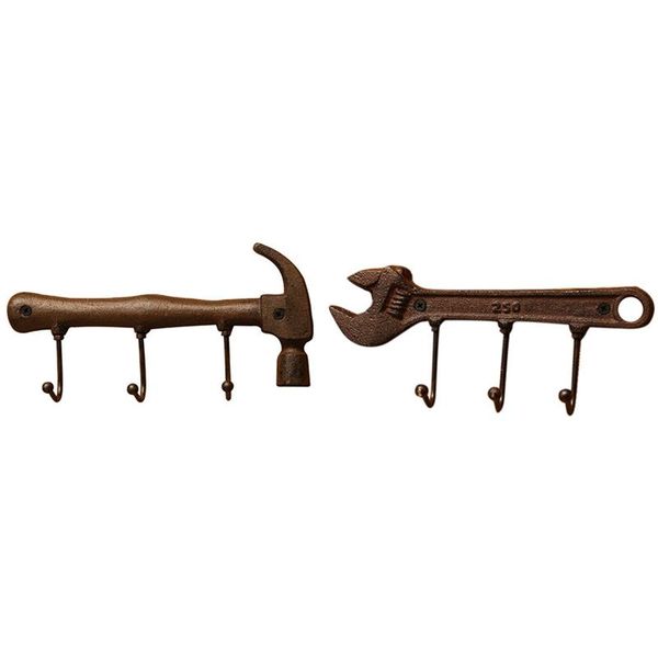 

hooks & rails -creative wall hook hanger mounted vintage holder clothes bag rack practical home decoration