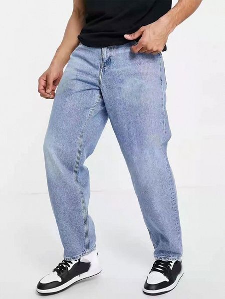 

men slant pocket jeans 06dv#, Blue