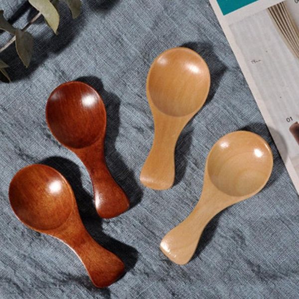 

spoons 4 pcs mini powder small portable wooden children ice cream lightweight sugar cooking tools kitc
