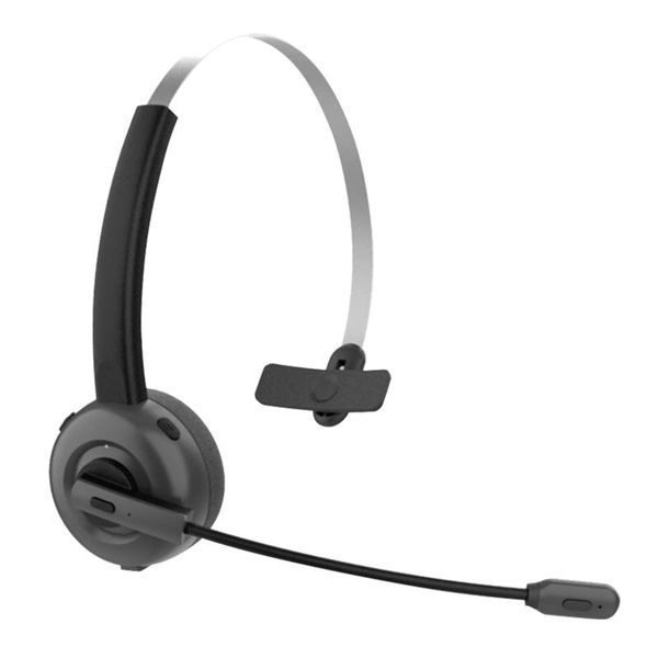 

v5.0 rechargeable office single ear noise canceling volume control wireless bluetooth headset truck driver with mic call center