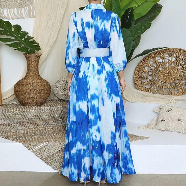 

pre-sale women plus size shirt skirt printed long-sleeved tie-dye dress mode femme official store floral clothin 0tv1, Black;gray