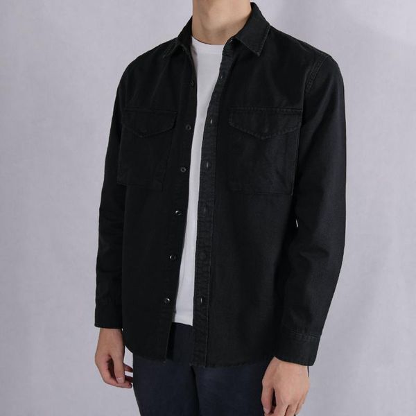 

autumn and spring 100% cotton jackets men fashion casual jacket for men solid comfortable jacket mens jaqueta jas casaco, Black;brown