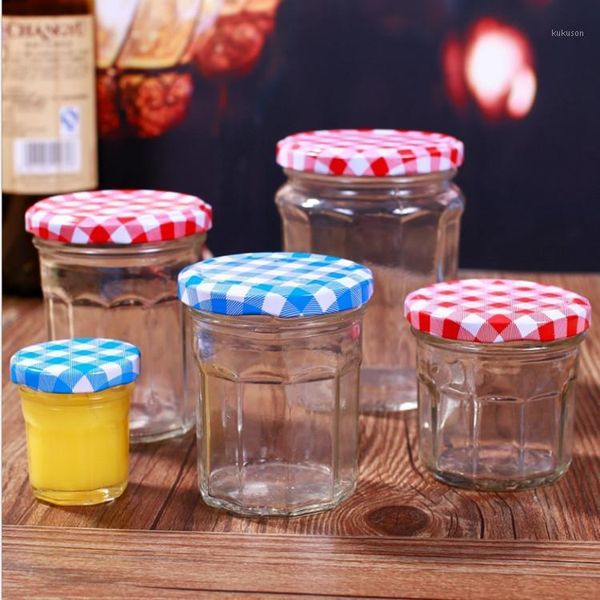 

storage bottles & jars glass canning with lids for jam, honey, wedding favors, shower baby foods, diy magnetic spice
