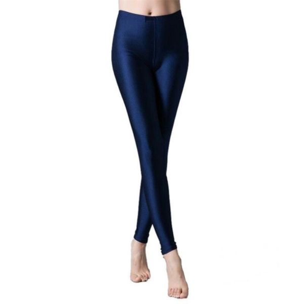 

women's leggings yrrety women legging spandex fitness solid candy color neon skinny black elastic female fashion stretch pants workout