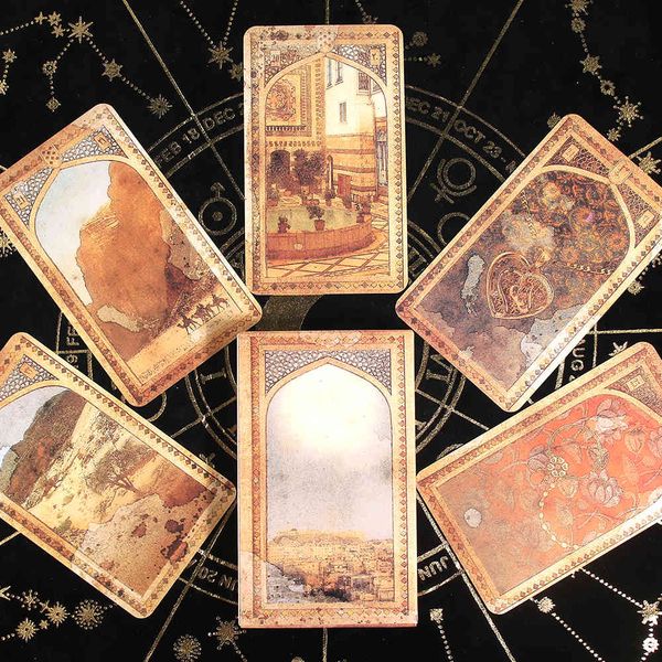 

the old arabian lenorma tarot 39 oil paintings and watercolours romantic style antique historic arabia card game deck board