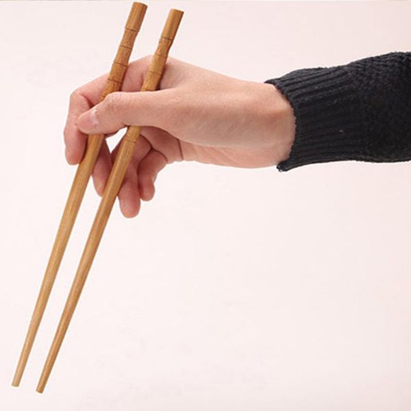 

chopsticks 5 pairs bamboo joint design original ecological carbonized and wood tableware for home el