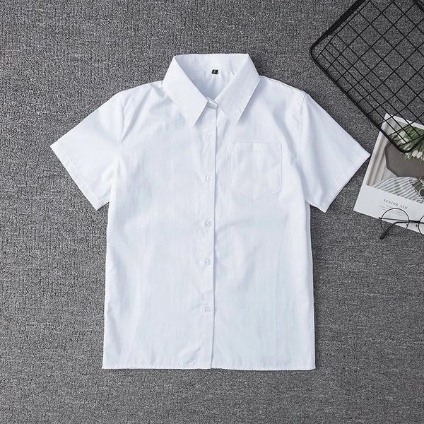 

clothing sets japanese student short sleeve white shirt for girls middle high school uniforms dress jk uniform large-size xs-5xl