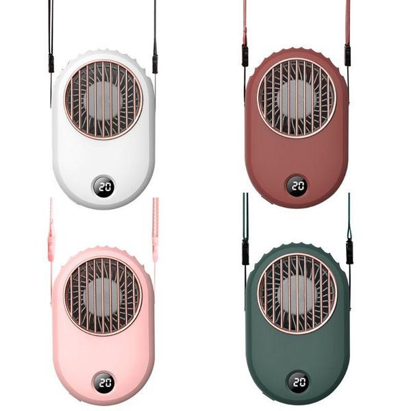 

electric fans usb charging mini portable fan handsneck hanging low noise air cooler for outdoor travel home ventilador
