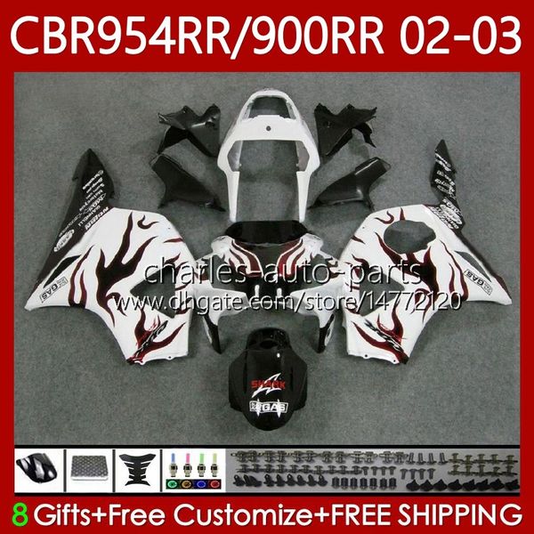 Кузов для Honda CBR 954 900 RR CC CBR900 CBR954 RR 02-03 Bodys 61NO.18 CBR Red Flame 900RR 954RR 900CC CBR954RR 02 03 CBR954-RR CBR900RR 2002 2003 OEM обтекатель