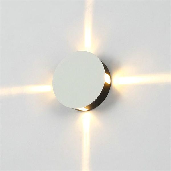 

wall lamp outdoor waterproof led 3w/6w/9w/12w cross light lighting aluminum sconce lamps