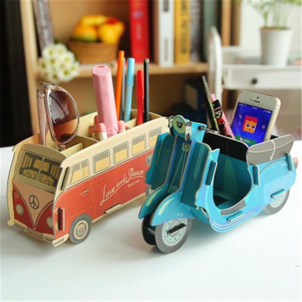 

storage boxes & bins diy box foldable make up london tower/bus/piano shape table desk container bag makeup organizer